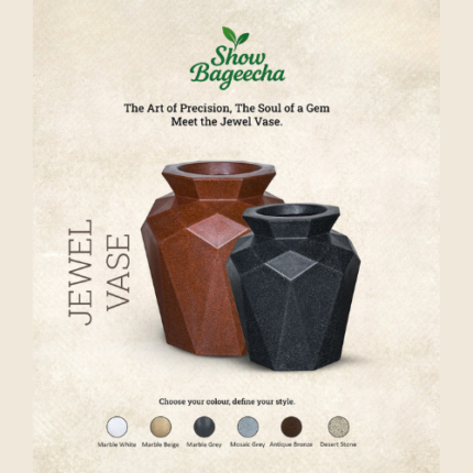 Jewel vase rotomoulded pot